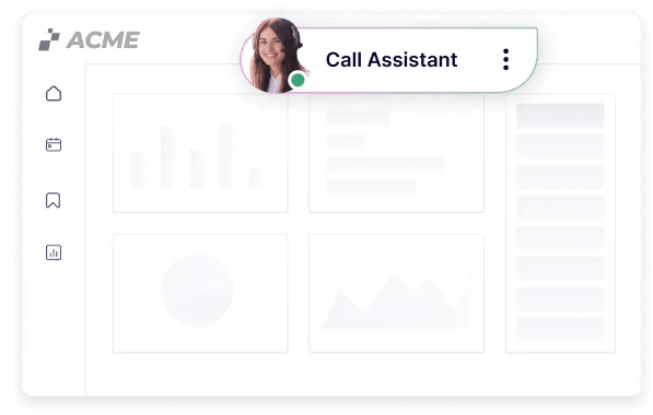 Embedded in-app agent