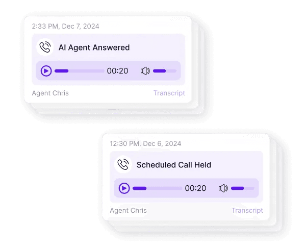 Call recordings